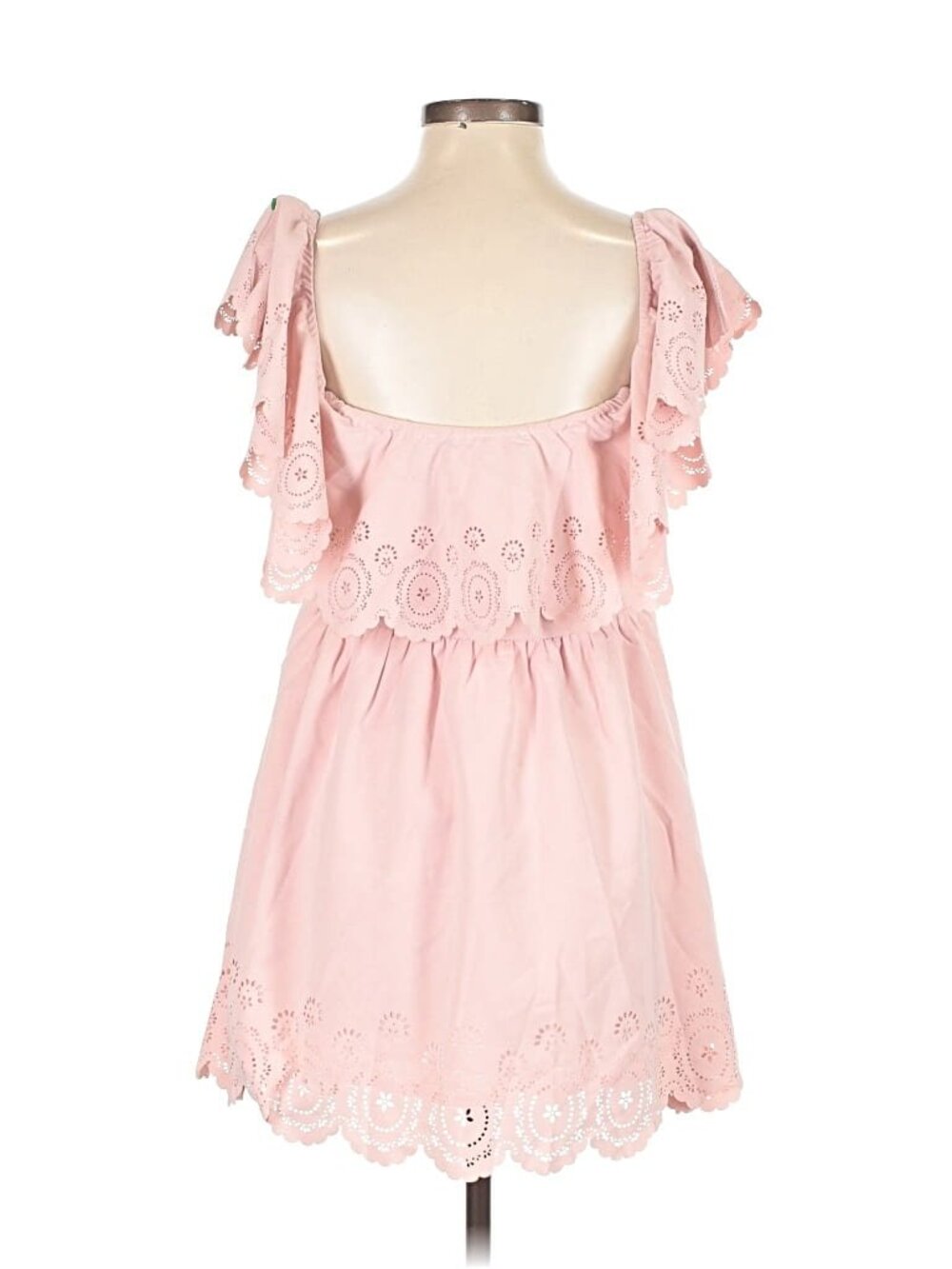 Lovers + Friends Scallop Edge Off-Shoulder Summer Dress – Size M - Picture 4 of 6